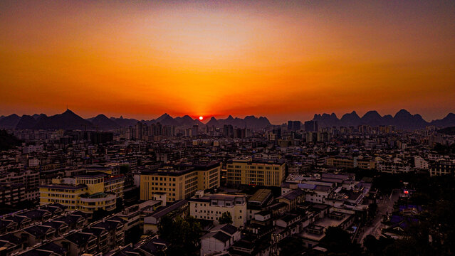 Sunset Guilin, China