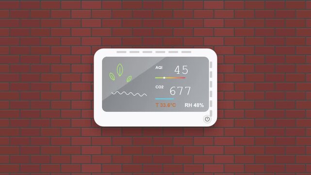 digital clock on a wall