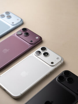iPhone 18 Pro Max Lineup Showcasing All Available Colour Options Side by Side in Bangalore, India, on October 04, 2026