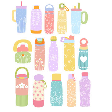 Pattern tumbler illustration 
