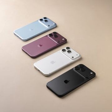 iPhone 18 Pro Max Lineup Showcasing All Available Colour Options Side by Side in Bangalore, India, on October 04, 2026