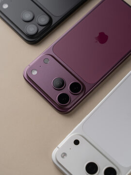 iPhone 18 Pro Max Lineup Showcasing All Available Colour Options Side by Side in Bangalore, India, on October 04, 2026