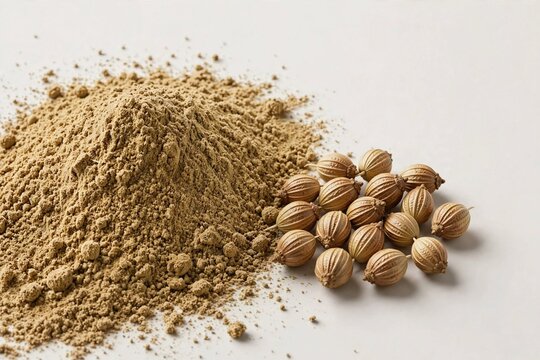 Natural Coriander Powder and Whole Coriander Seeds