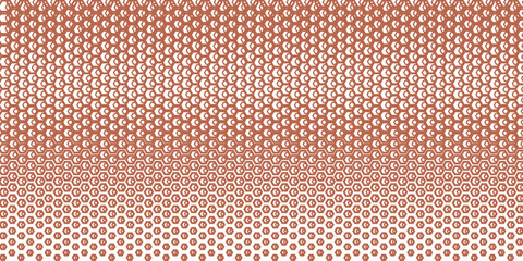 Obraz premium A seamless hexagonal pattern in shades of warm terracotta fades from opaque to transparent, creating a sense of depth and perspective.