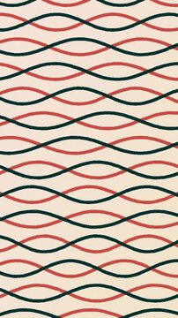 Seamless soft coral nautical rope pattern background loop