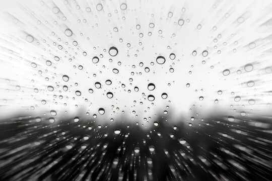 フロントガラスに降る雨のイメージ