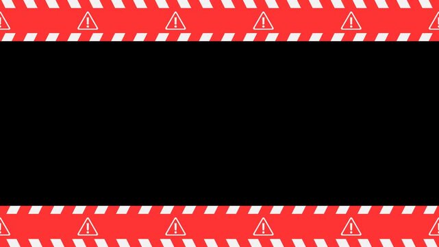 Red White Chevron Barricade Tape Seamless Loop Overlay