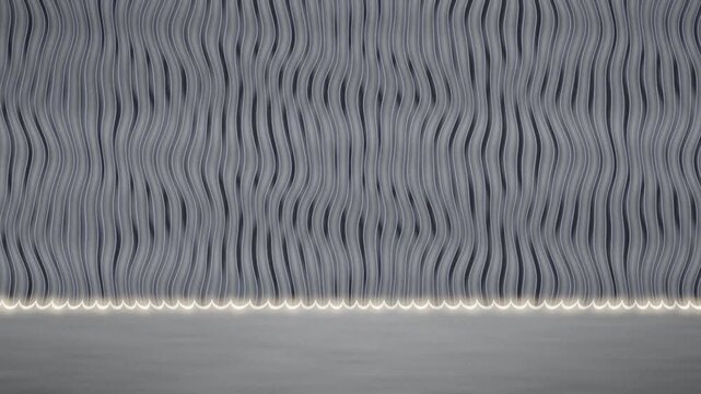 Anodic Porous Alumina Cross Section With Columnar Pore Channels Growing at a Scalloped Barrier Front, Seamless Loop in soft black tones