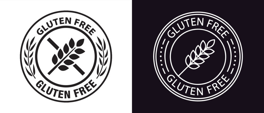 Universal gluten free icon symbolizing safe food, dietary awareness, allergen information and nutrition.