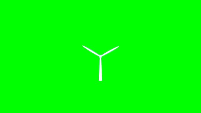 Minimalist Wind Turbine Logo Design for Clean Energy and Sustainable Renewable Power Branding