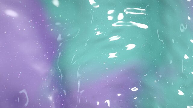 Pastel Glitter Slime Stretching and Folding Macro Seamless Loop