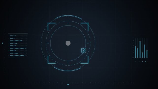 HUD Targeting Reticle Locking Onto Target Sequence Animation