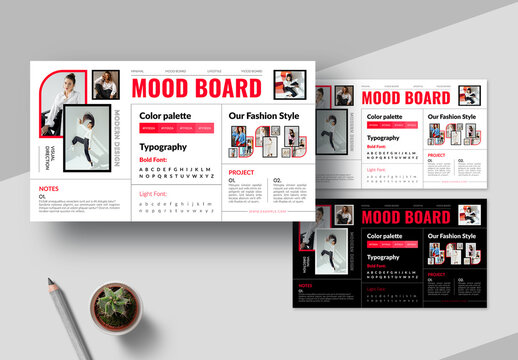 Creative Mood Board Template Layout