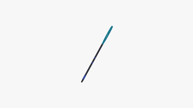 Animated flat wrench icon in a minimal vector style, teal and turquoise on a bright light background. Smooth 4K seamless loop with the symbol isolated in the centre of the frame, leaving room for text