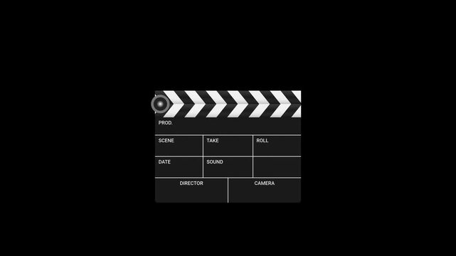 Animated Film Slate Clapperboard for Professional Video Production