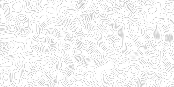 Topographic map background geographic line map with elevation assignments. Modern design with White background with topographic wavy pattern design.paper texture Imitation of a geographical map shades
