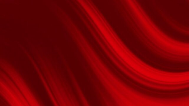 Red abstract fluid wave background loop with smooth silk curtain motion animation for luxury, christmas, valentine and corporate premium template design.