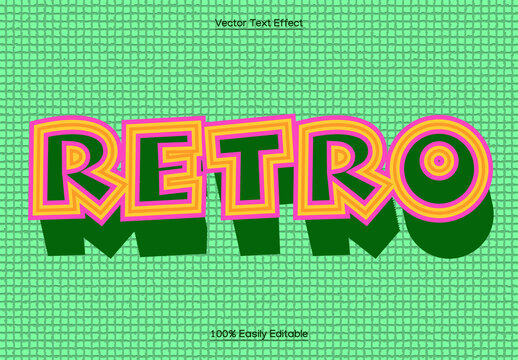 Retro 3D Text Effect