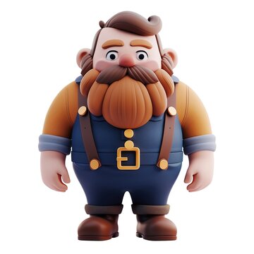 World Beard Day 3D character