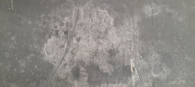 Gray concrete wall texture with white mold stains grunge background