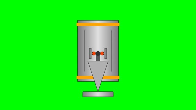 Hydraulic Quick-Change Pull-Stud Collet Chuck Industrial Kinematics Animation
