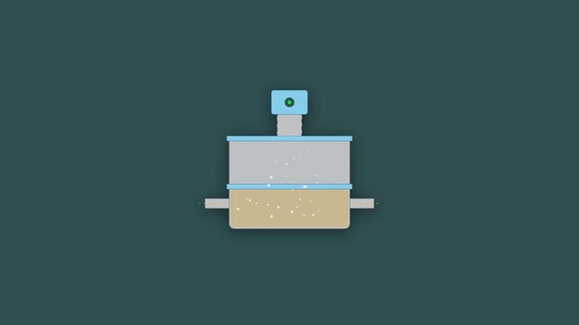 Automated Transformer Dissolved Gas Extraction Headspace Cell Engineering Animation