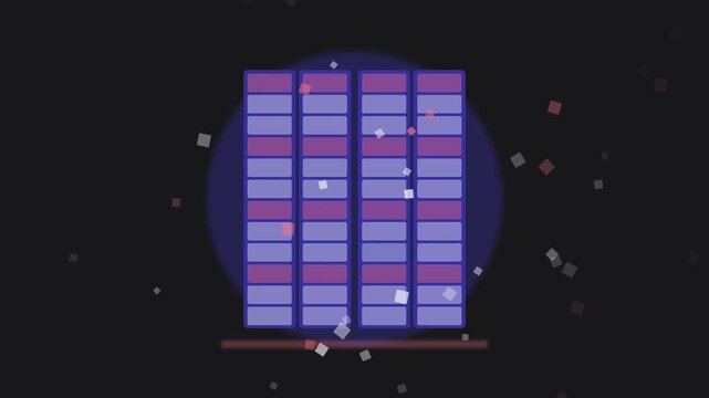 Real-Time Data Lake Compaction and Columnar File Optimization Vector Motion Graphic
