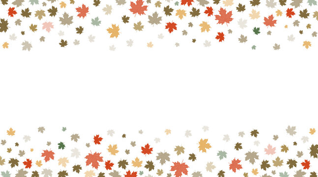 Thanksgiving Confetti autumn Leaves Frame