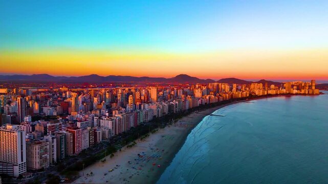 Sunrise Sunset Por do Sol Santos Los Angeles Gonzaga Caribbean Guaruja Emissario Summer Verao