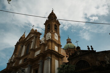 Baroque Church with Bell Tower and Dome © Viktor