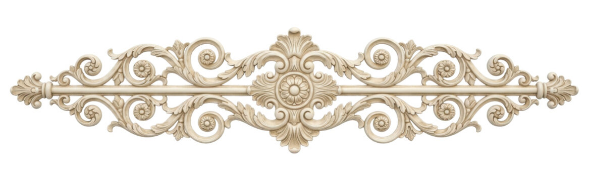 Elegant Ornate Decorative Divider with Swirls and Flourishes.