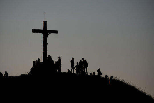 Menschen auf einem Gipfel (TannheimerTal, Tirol, &Ouml;sterreich)