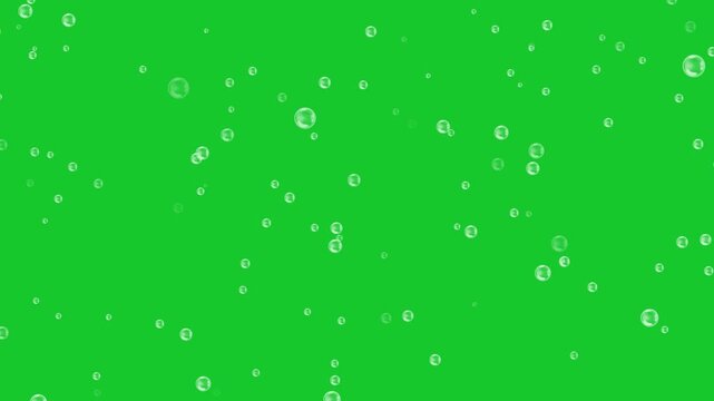 Rising underwater bubbles motion graphics with green screen background.
soap bubbles transition trail isolated on green screen animation,Soap air bubbles texture on chroma key green.Raising bubbles.