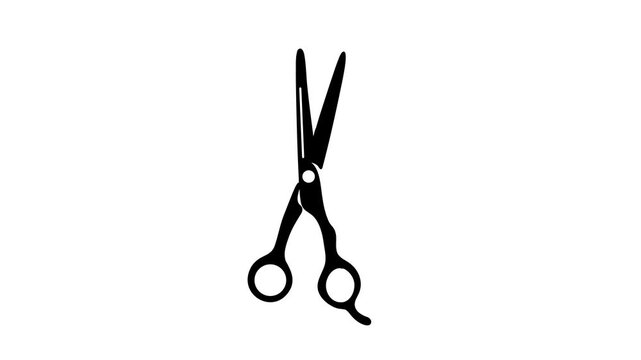 animation professional hairstyling scissors hair salon equipment