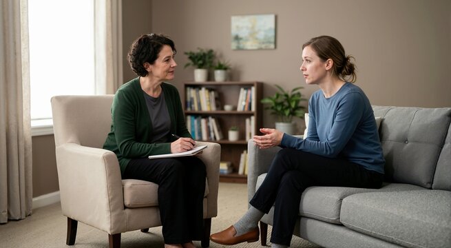 Adult describing contamination fears to therapist. Contamination fears and washing compulsions