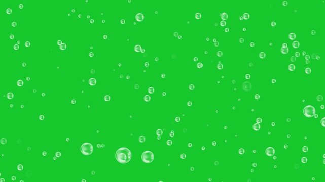 Water bubbles rising up and exploding. Loopable with alpha matte.soap water bubbles background.
Underwater bubbles transparent ovelay on chroma key green screen,Slow motion of soap air bubbles. 
