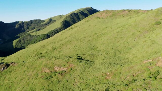 Aerial view of  Hehuan mountain  in Taiwan