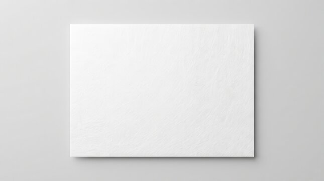 Clean crisp white tyvek paper mockup presentation backdrop with high tech fiber texture.