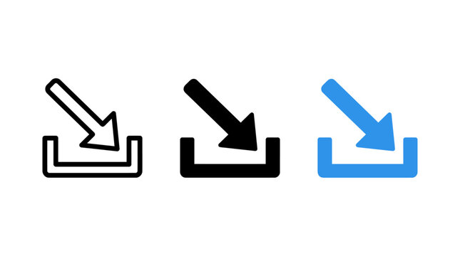 Depreciation Arrow Icon Set Representing Financial Decrease Download And Import