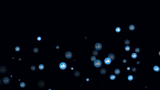Social media live streaming hearts reactions like fountain animated, like emoji stream reactions social media thumb icon flying animation, Floating hearts and smiling emoji animation 