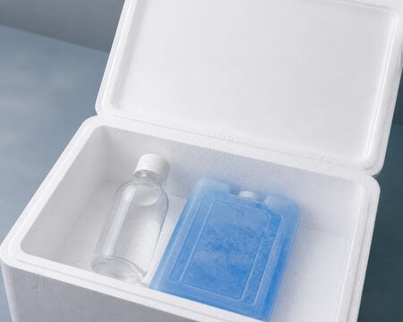 Aquaculture Water Quality Testing - Sample Chilled Beside Reusable Cold Pack