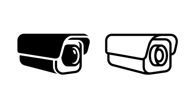 Security video camera black surveillance equipment for monitoring systems