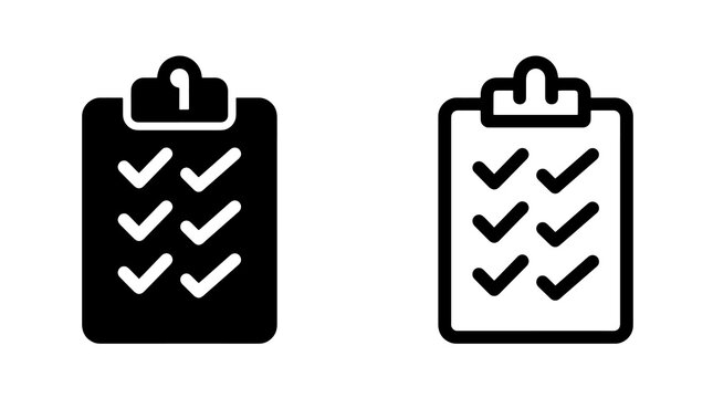 Clipboard list icon with checkmarks representing task management processes