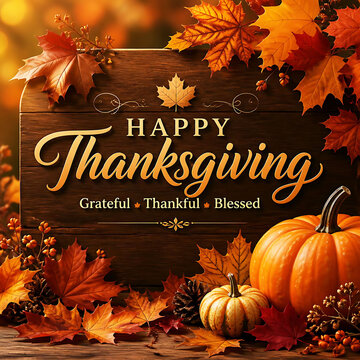 happy thanksgiving poster, happy thanksgiving text background images, happy thanksgiving pumpkins maple leaves background, thanksgiving banner.