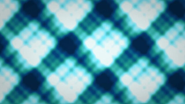 Abstract Blue Diamond Grid Geometric Loop Background
