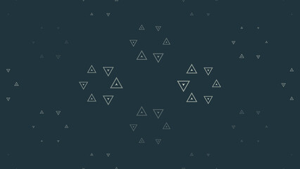 Small and large outlined triangles drift across a deep teal field, creating a quiet contemporary texture with spacious composition for websites, packaging, and editorial layouts. © Bonya Sharp Claw