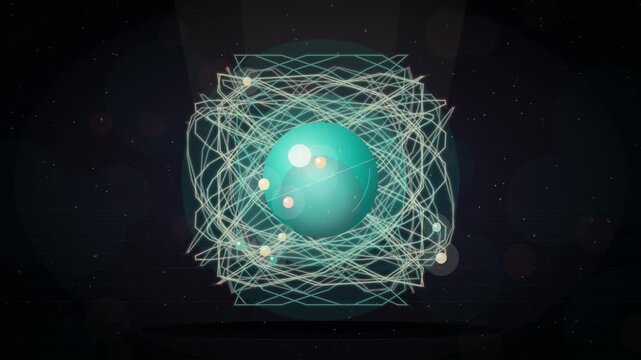 Qubit Spin Quantum Computing Bloch Sphere Orbital Animation