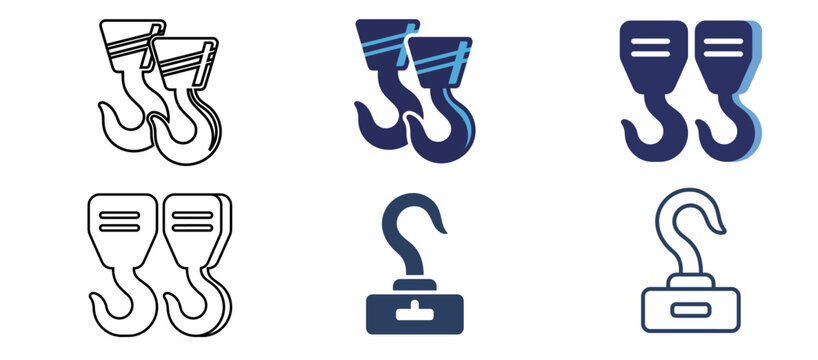 Diverse collection of industrial lifting hooks examining various designs and applications for heavy duty operations