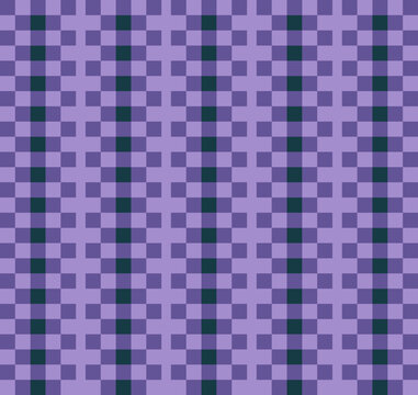 Purple Checkerboard Seamless Pattern Abstract Geometric Pixel Grid Texture Background