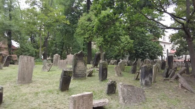 old jewish cemetery in Prague